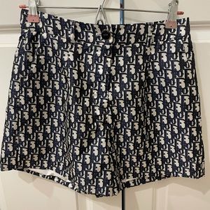 Dior Oblique high waisted shorts with receipt